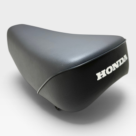1973-1975 Honda CR125 CR125M Elsinore Black Metal Pan Motorcycle Seat