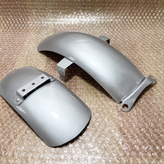 1968-1969 Honda Mini Z50A K0 Silver Front & Rear Fenders fits 70-71 Z50 A K1 K2 Steel.