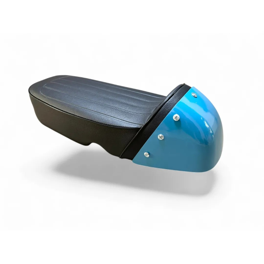 Honda SS50 SS50Z Black Seat Blue Cowl Cafe Racer Motorcycle