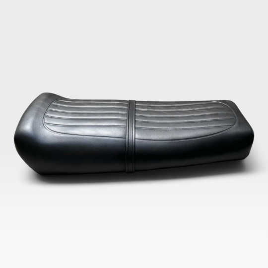 1977-1979 Suzuki GS750 B C E Black Classic Style Metal Pan Seat