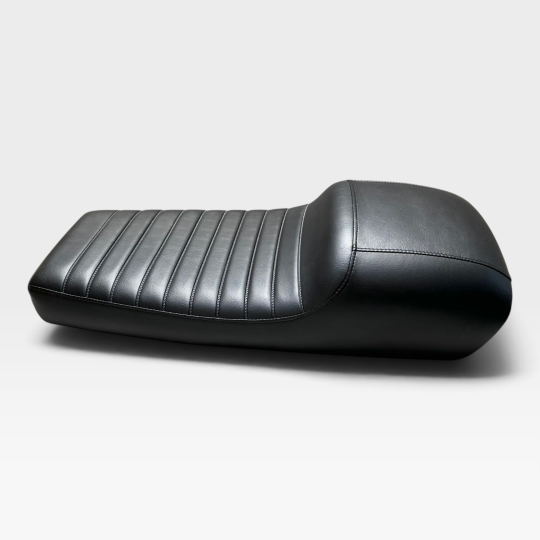 1977-1981 Suzuki GS550 B C E N Black Classic Style Metal Pan Seat